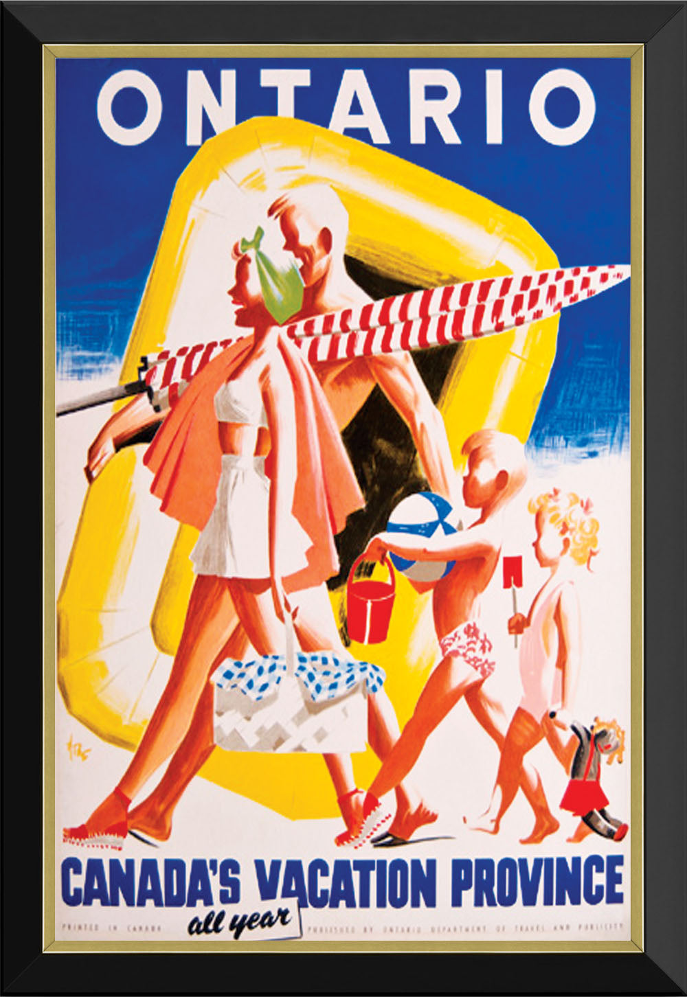 Vintage Ontario Canada Travel Poster - 11