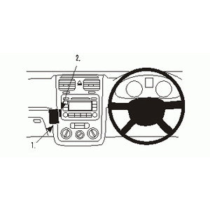 No-Drill Angled Dash Mount for Volkswagen Eos (2007-2015), Golf V (2004-2009), Jetta (2006-2010), Scirocco (2009-2018) - Perfect for Phone & GPS Navigation While Driving