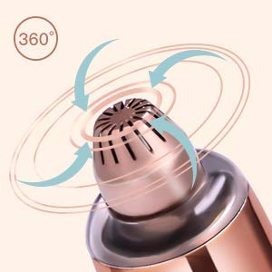 Rose Gold USB Rechargeable Eyebrow Trimmer for Women - Precise Shaping & Grooming - Perfect for Home, Travel & Salon Use