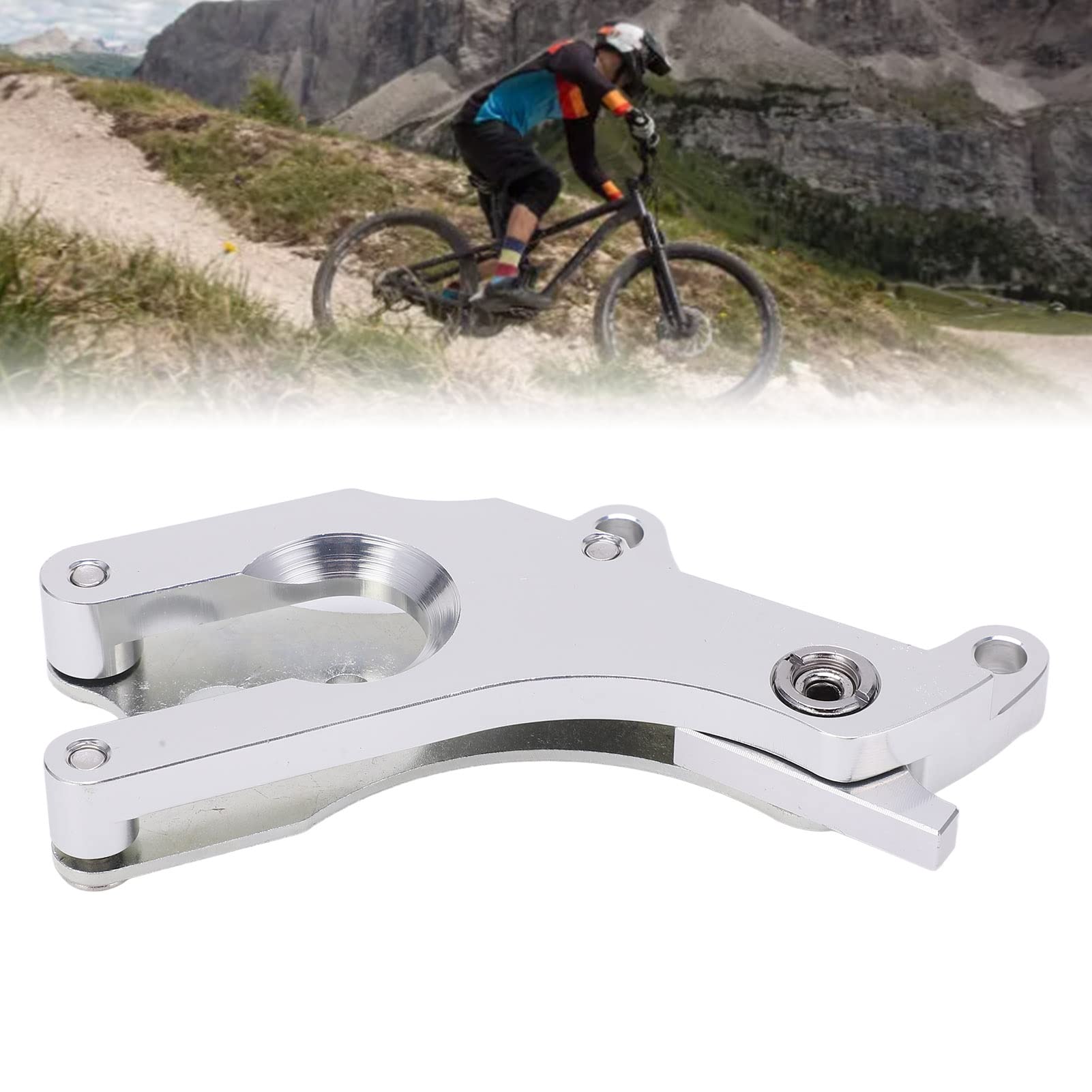 **Bike Disc Brake Adapter - Mountain & Road Bike Disc Brake Conversion Kit (Silver) | Compatible with Cycling, Commuting & Off-Road Adventures**