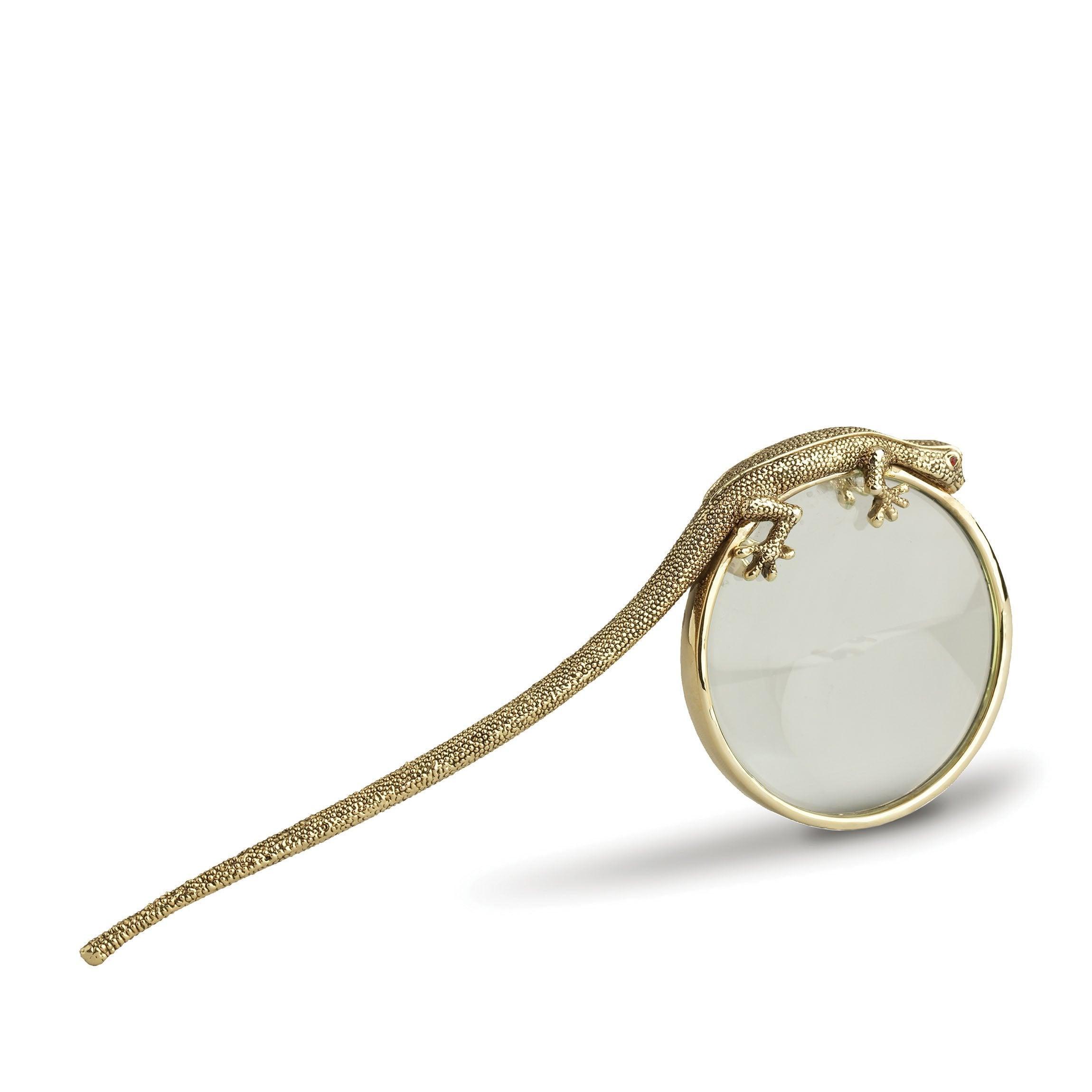 Premium Gecko Magnifying Glass with 5X Magnification - Perfect for Reading, Jewelry Making, Coin Collecting & Hobby Crafts
