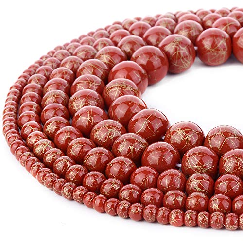 Dark Red with Gold