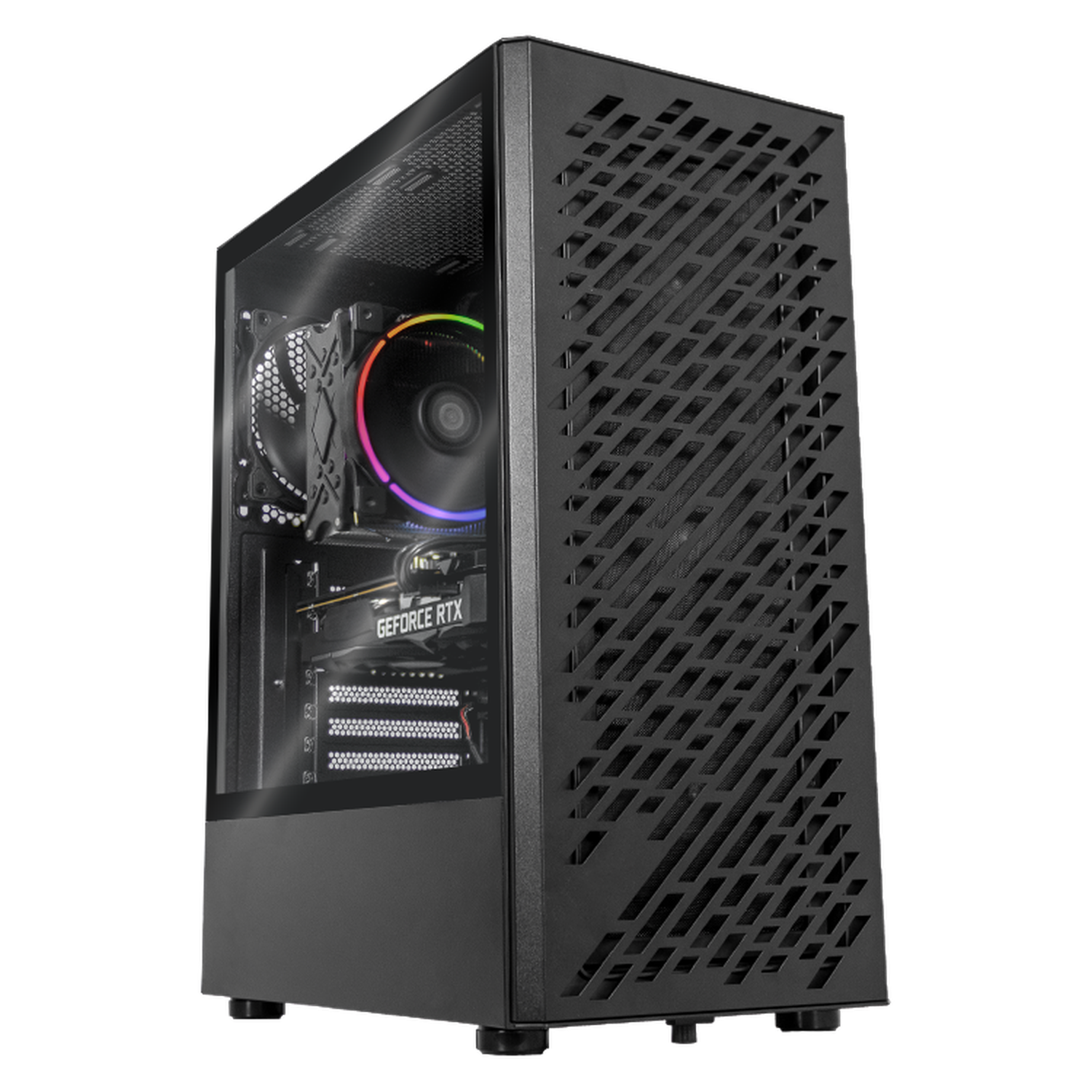 Xtreme PC Gaming Desktop - XPG Geforce RTX 3050, AMD Ryzen 7 5700X, 16GB RAM, 500GB SSD + 2TB HDD, WiFi, Black - Perfect for 4K Gaming, Streaming & Content Creation