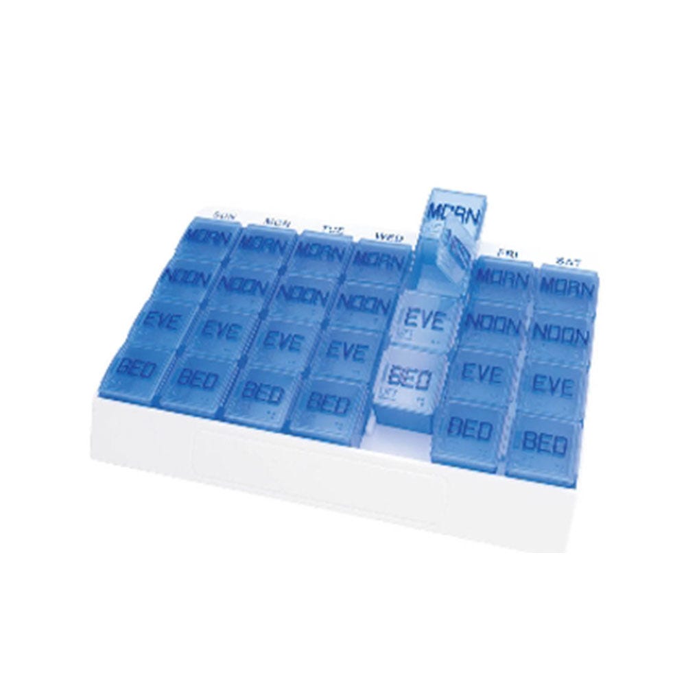 Apex Medical Medi Tray Pill Organizer - 7-Day Weekly Pill Case (48 Pack) | Perfect for Travel, Home & Nursing Care | BPA-Free Medication Storage Solution