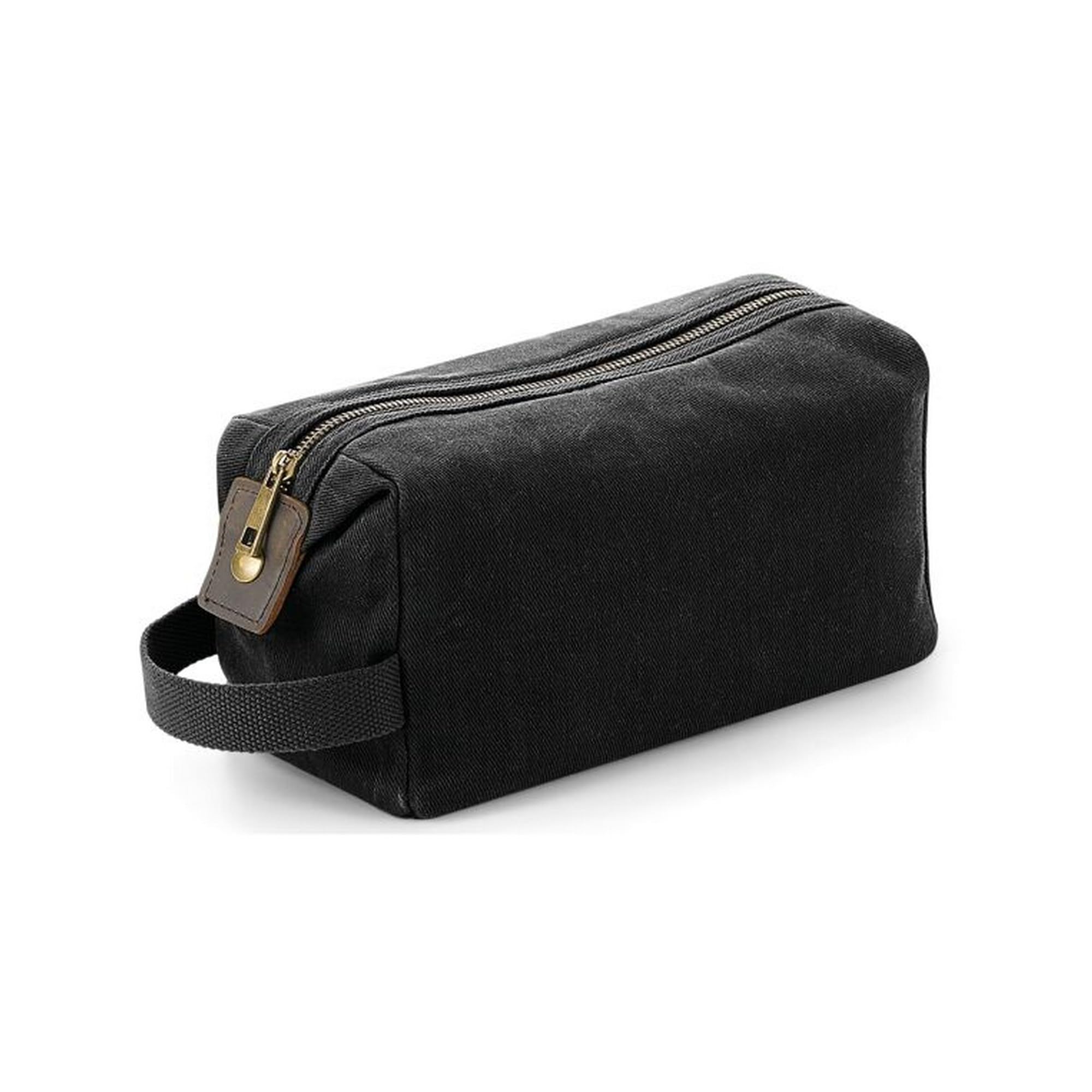 Quadra QD651 Heritage Waxed Canvas Wash Bag - Waterproof & Durable Toiletry Organizer for Travel, Camping & Gym - Perfect for Men & Women