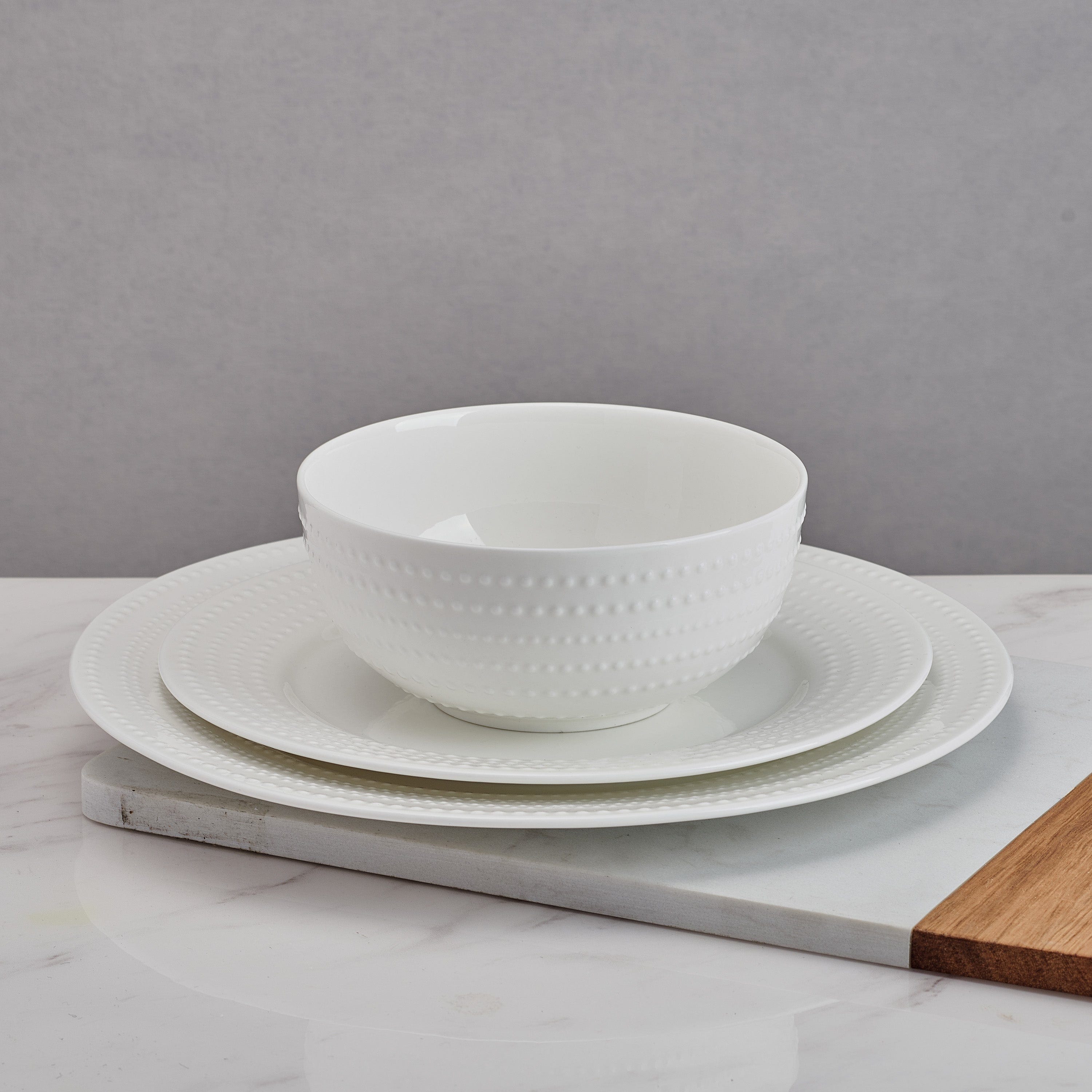 Nellie Set of 4 Elegant Dinner Plates - Perfect for Family Meals, Dinner Parties & Everyday Use