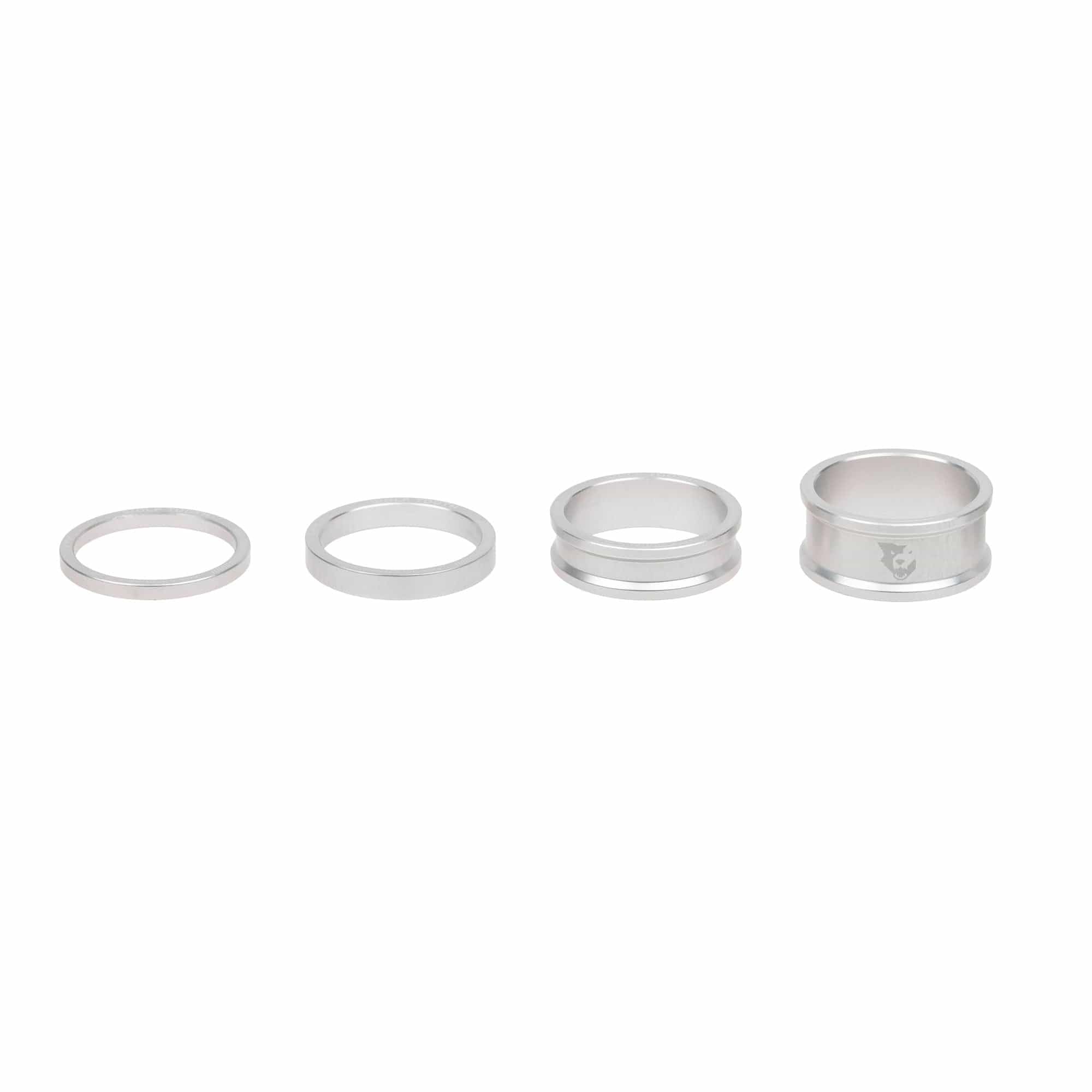 Wolf Tooth Precision Anodized Headset Spacers - Lightweight Bike Stem Spacers for MTB & Road Bikes - Perfect for Customizing Handlebar Height & Bike Fit (5mm/10mm/15mm/20mm) - Ideal for Mountain Biking, Road Cycling & Commuting