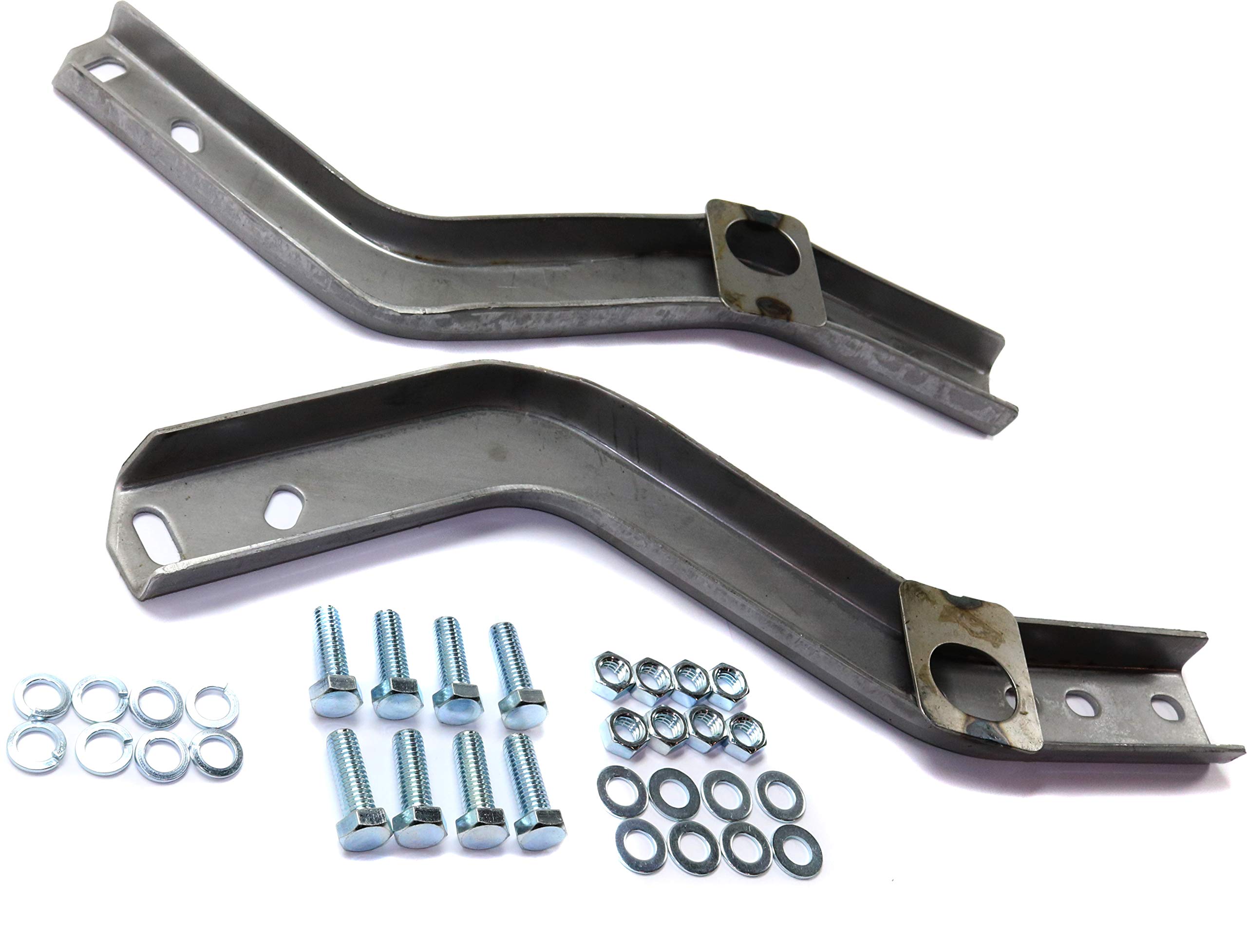 Evan Fischer Step Bumper with Mounting Brackets for 1989-1995 Toyota Pickup DLX - Black Powder Coated Steel Face Bar & Pads | USA Made | Replaces OEM #002283591201-PFM | Perfect for Off-Roading, Truck Upgrades & Enhanced Rear Protection