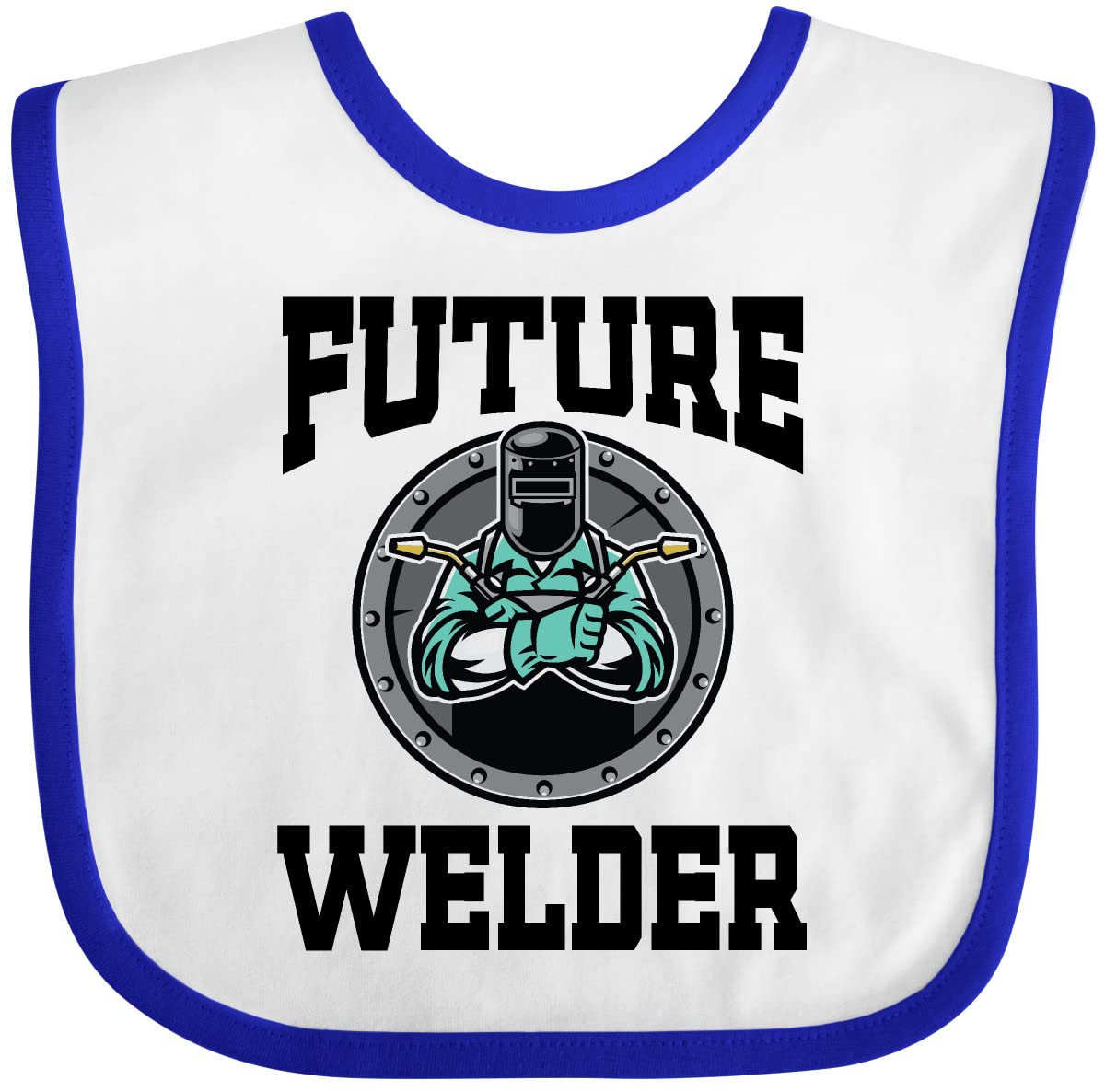Inktastic Welding Future Welder Baby Clothes & Bib - Cute Outfit for Baby Showers, Newborn Photos & Everyday Wear