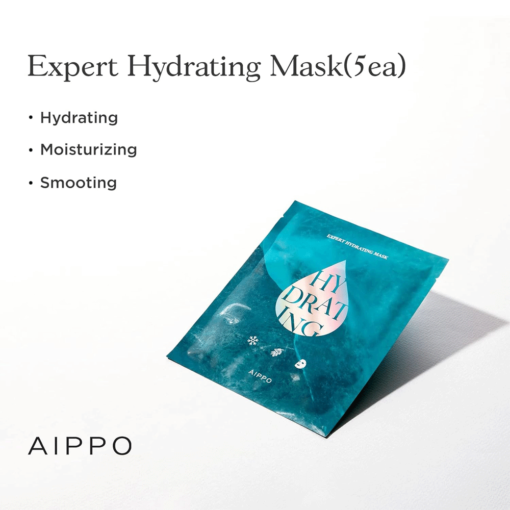 AIPPO Expert Hydrating Facial Mask 30g (5-Pack) - Deep Moisturizing Sheet Mask for Dry Skin, Perfect for Daily Skincare Routine & Spa Night