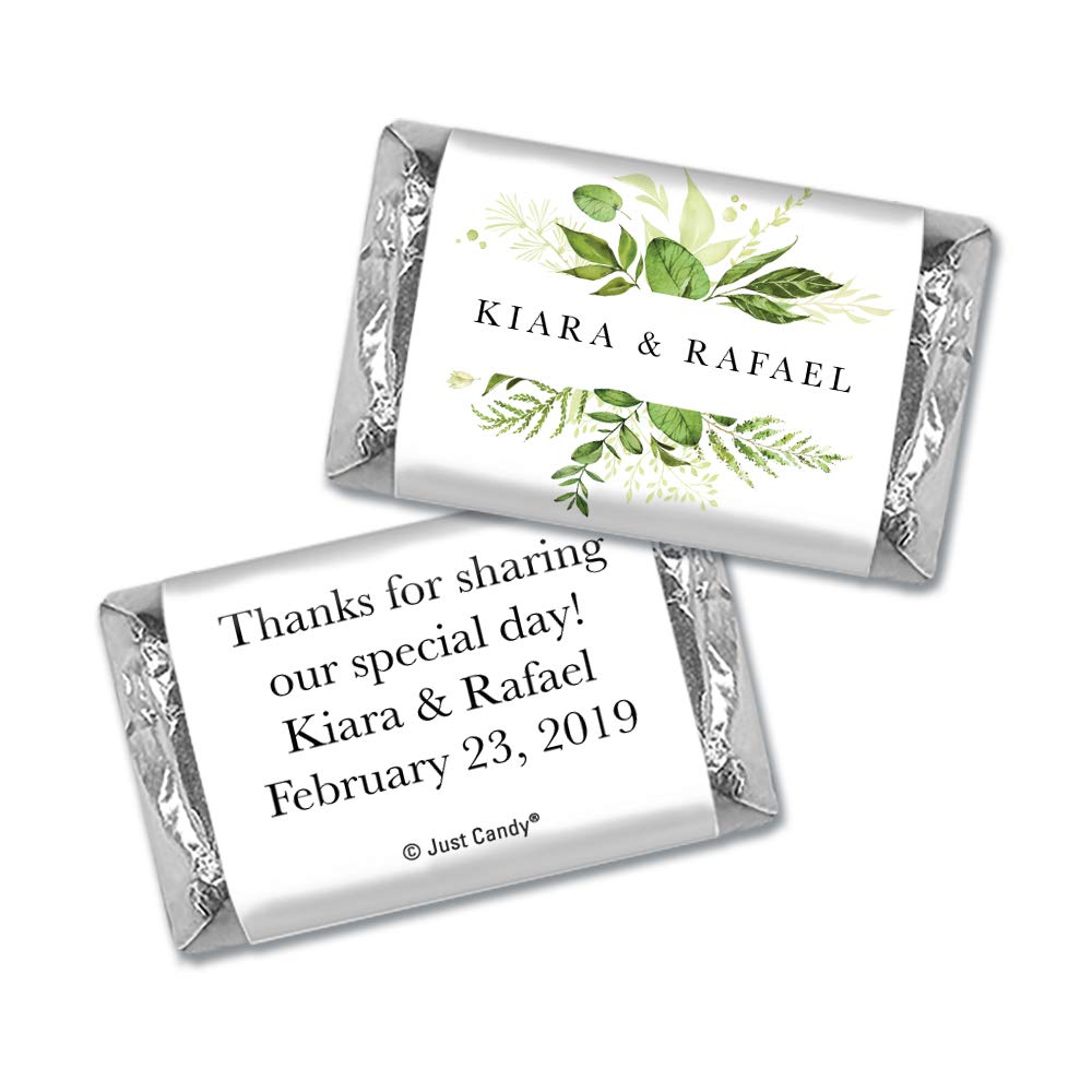 75 Pack Personalized Miniature Wedding Favors - Floral Candy Gifts for Bridal Shower & Wedding Guests | Perfect for Table Decorations, Party Favors & Thank You Gifts