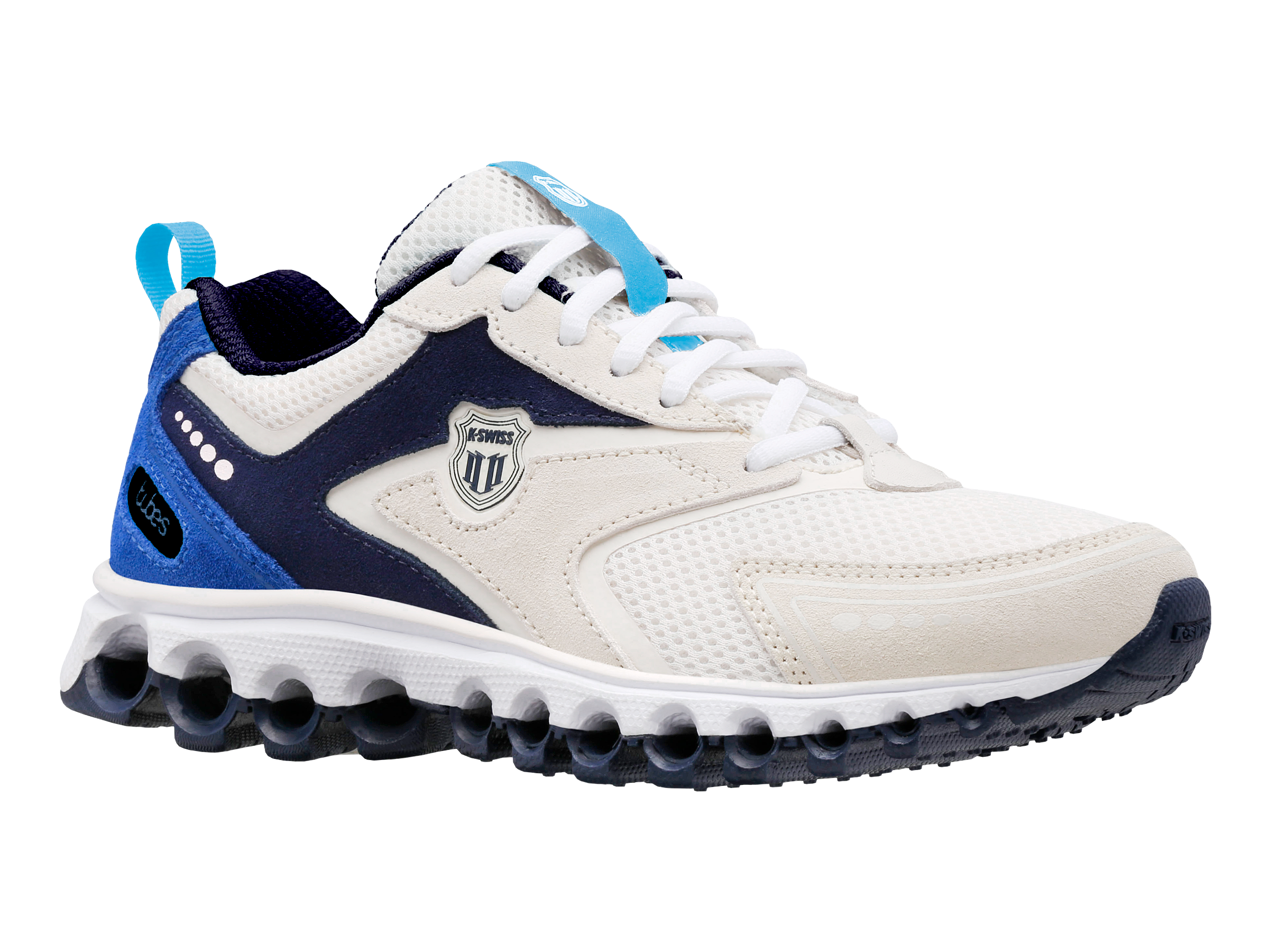 Venus Williams Signature 97447 248 M Tubes Comfort 300 Tennis Socks - Gardenia/Peacoat/Lapis - Perfect for Tennis, Running & Everyday Wear