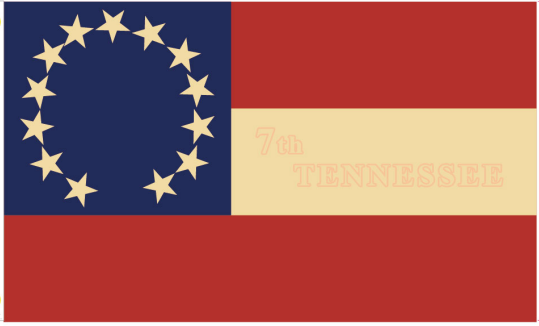 7th Tennessee Stars & Bars 3'x5' Flag - Rough Tex® 100D Heavy Duty Polyester - Authentic Civil War Confederate Flag with 13 Stars - First National Pattern - Perfect for Historical Reenactments, Battlefield Displays & Southern Heritage Decor