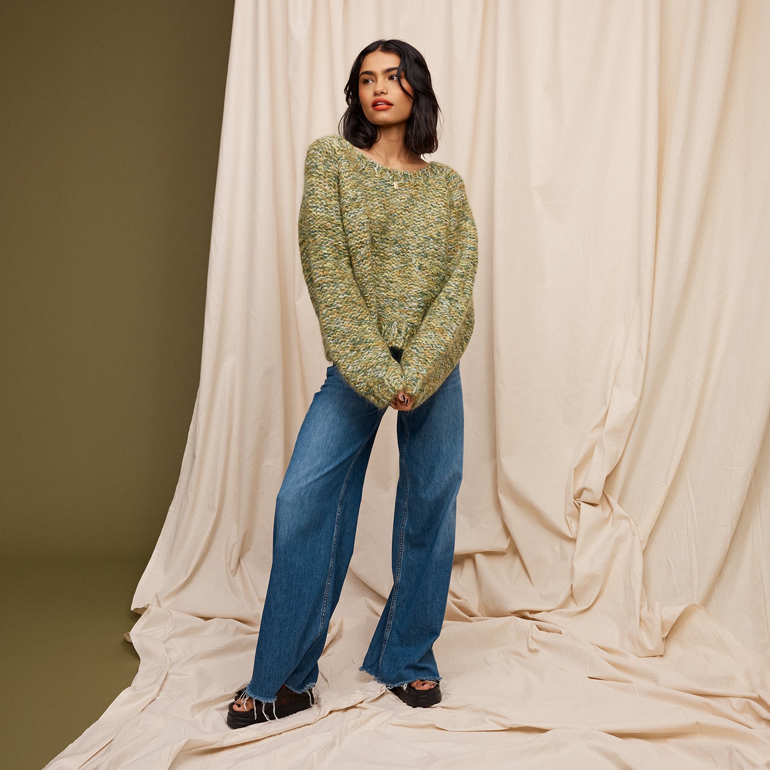 Emerald Green Jumper by Leroy - Stylish Knit Sweater for Women | Perfect for Casual Wear, Office Outfits & Winter Fashion