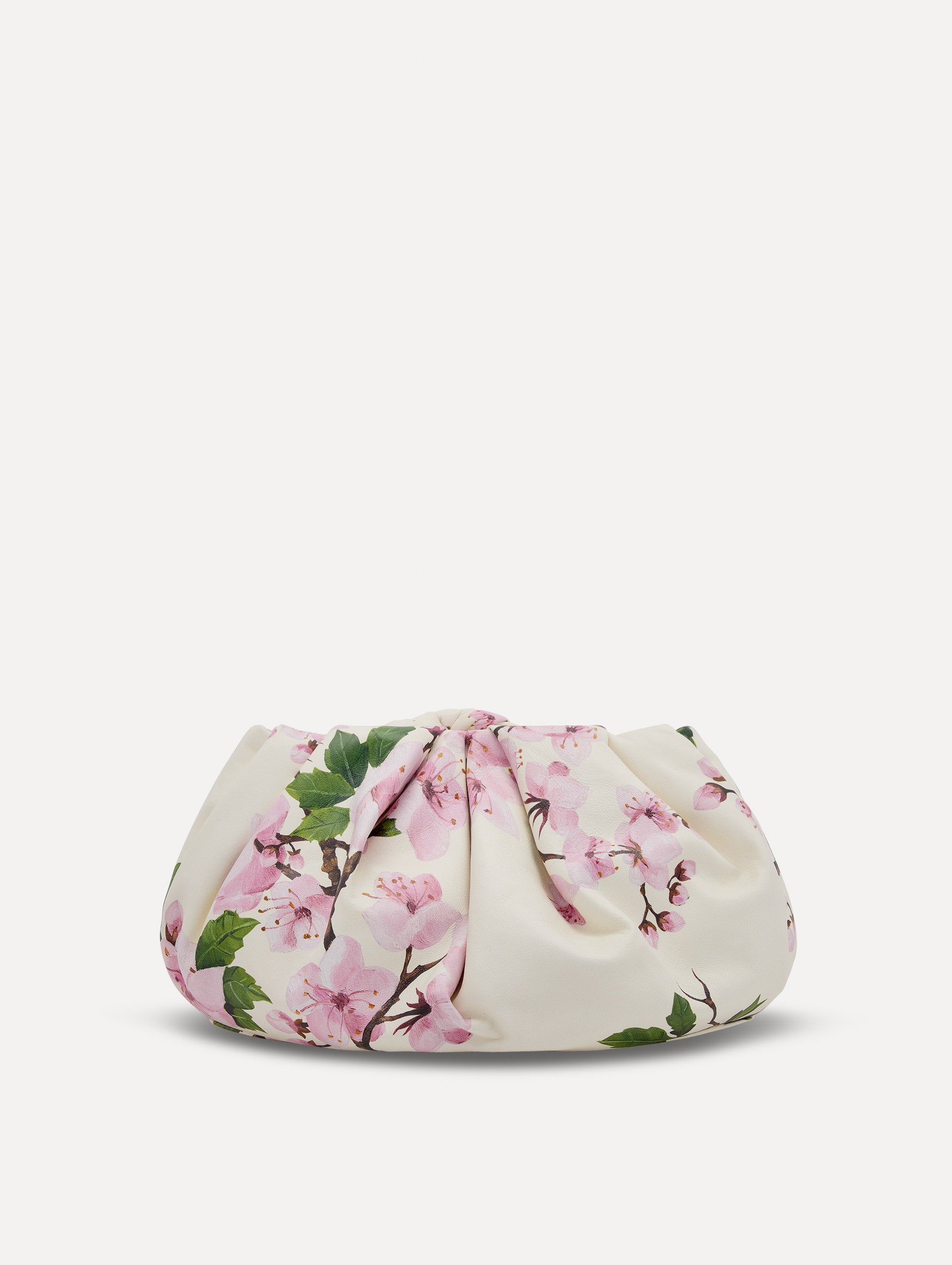 Cherry Print Bow Clutch Bag for Women - Elegant Evening Clutch with Adjustable Strap - Perfect for Weddings, Parties & Special Occasions