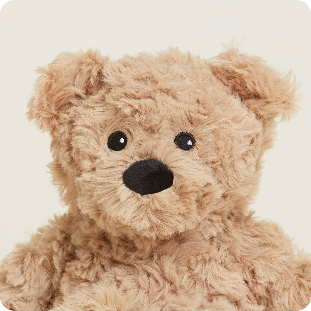 Brown Curly Bear Warmies Junior - Soft & Cuddly Plush Stuffed Animal for Kids | Perfect for Bedtime, Playtime & Comfort | Ideal Gift for Birthdays & Holidays