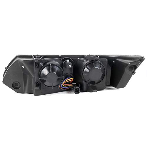 2003-2007 Saturn Ion Sedan Replacement Black Headlights with 6