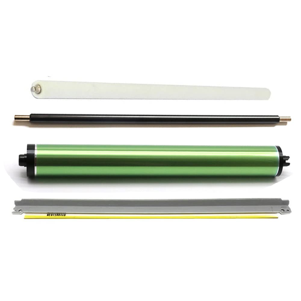 Xerox Versant 180/80/2100/3100 V80 OPC Drum Blade & PCR Cleaning Roller Replacement Kit (4-Piece Set) - Compatible with 013R00676 & 013R00674 - Perfect for Office & Commercial Printing Maintenance