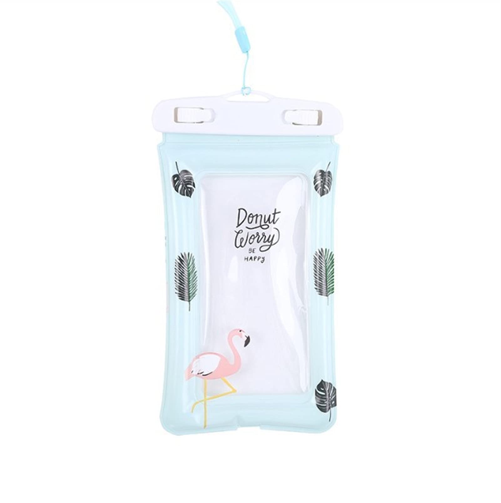 KLXQ Floating Airbag Inflatable Waterproof Phone Pouch - Transparent Touch Screen Dry Bag for Swimming, Beach & Water Sports | iPhone & Android Protection