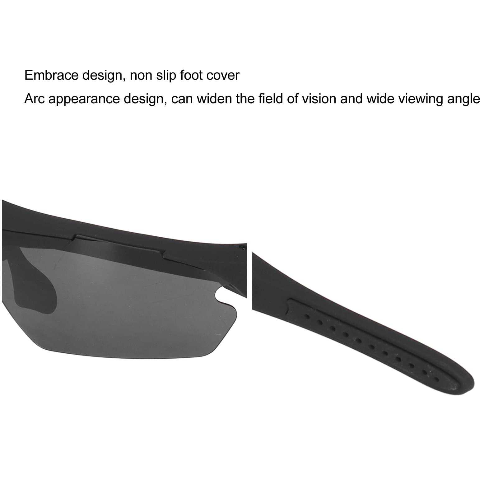 ASHATA 1080P HD Video Recording Camera Glasses - Full HD Sunglasses with 256GB Support for Cycling, Driving, Hiking, Fishing & Hunting | Perfect for Outdoor Adventures & Hands-Free Recording (Black)