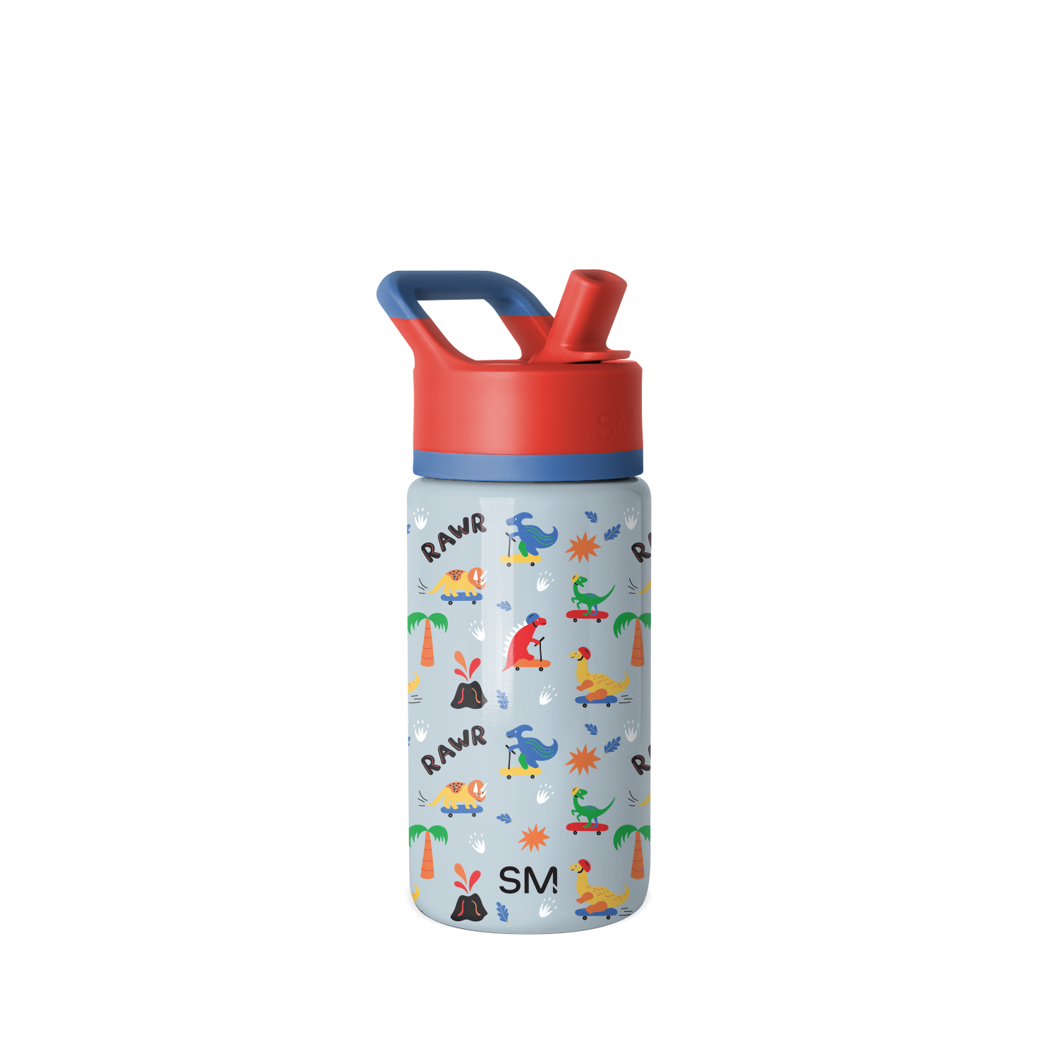 Summit Kids Water Bottle with Straw Lid - Leak Proof, BPA Free, Insulated Stainless Steel Bottle for School, Sports & Outdoor Activities