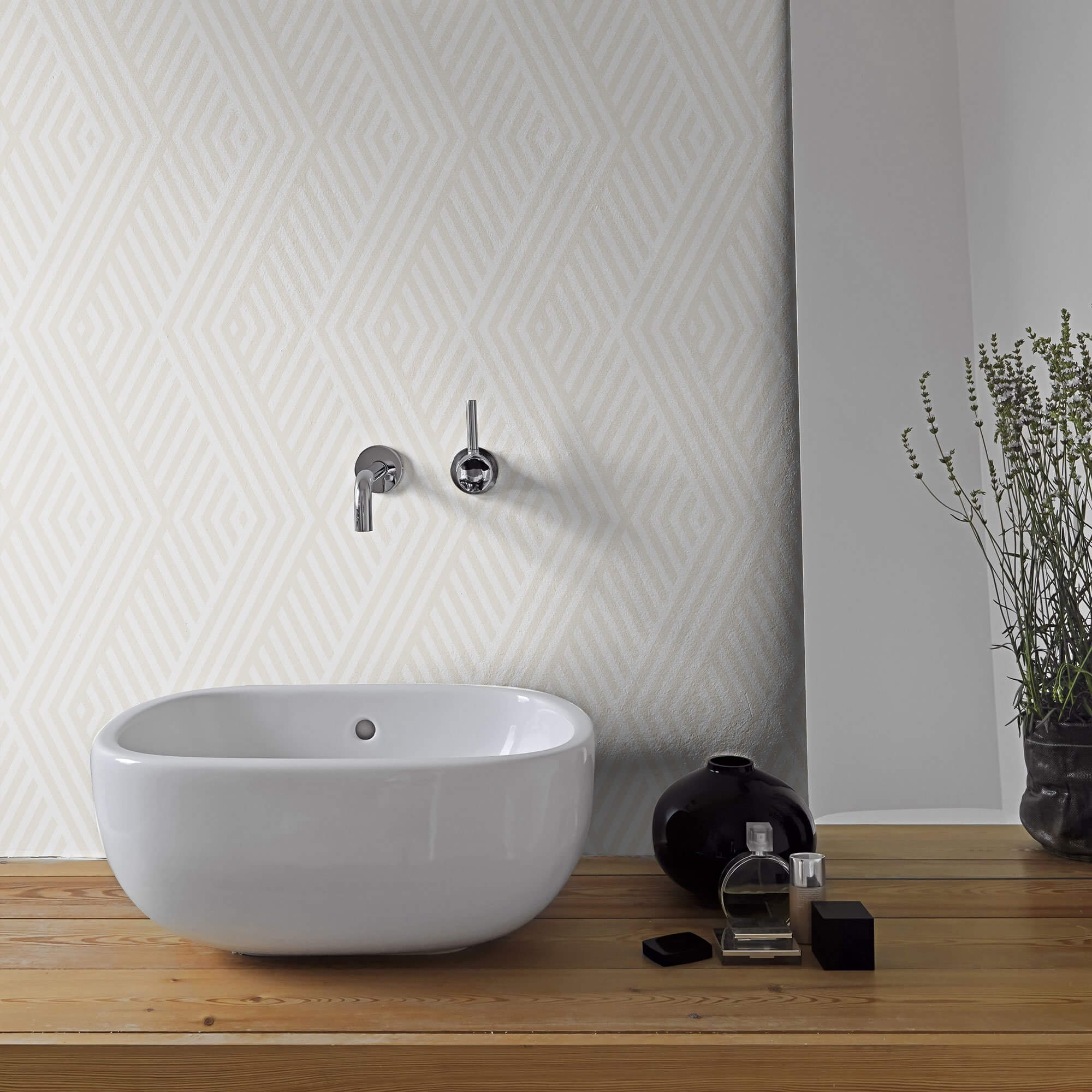 White and Beige Striped Peel and Stick Removable Wallpaper Roll - Self-Adhesive Decorative Wall Covering for Bedroom, Living Room, Nursery & Office Decor