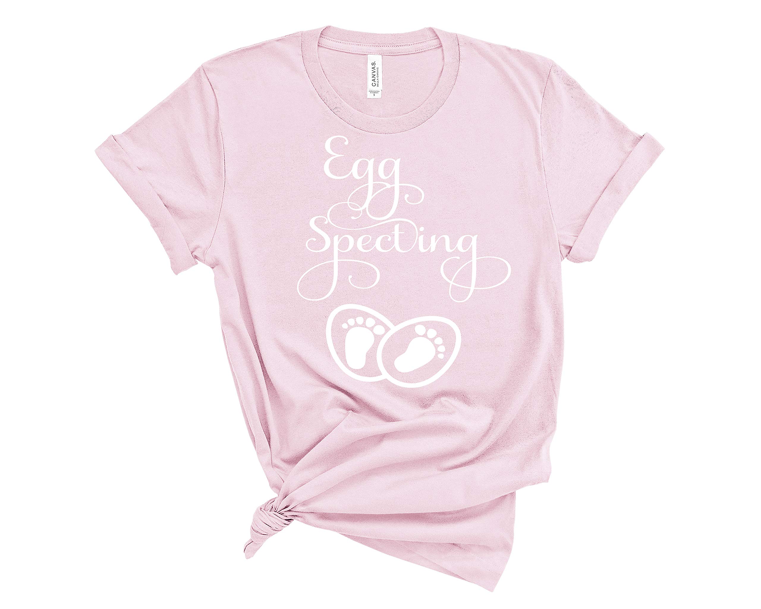 Funny Retro Egg-Specting Pregnancy Shirt - Cute Easter Maternity Tee for Pregnancy Announcement - Perfect for Gender Reveal, Baby Shower & Holiday Photos