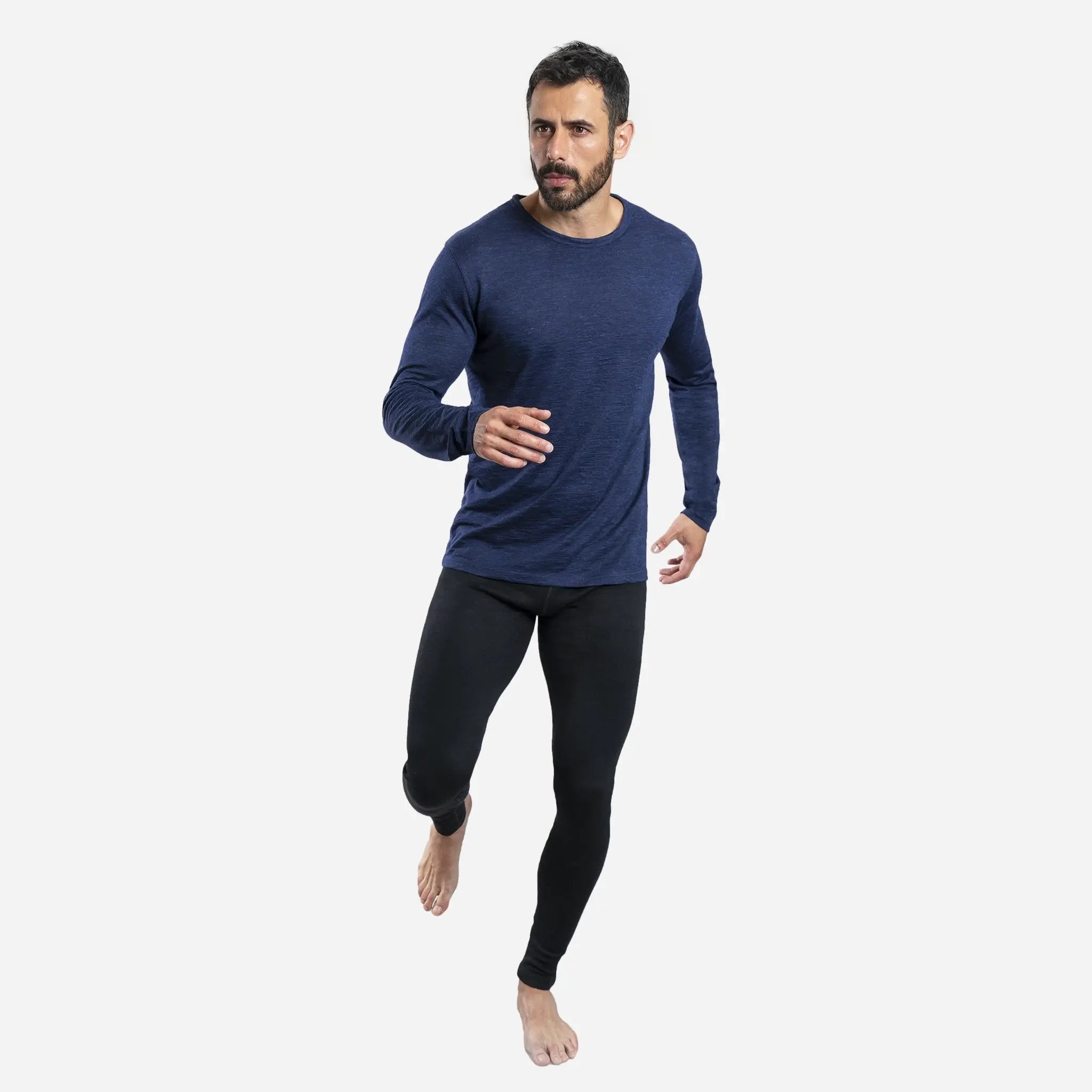 Men's Alpaca Wool Leggings - 420 Midweight Thermal Base Layer for Hiking, Skiing & Winter Outdoor Activities