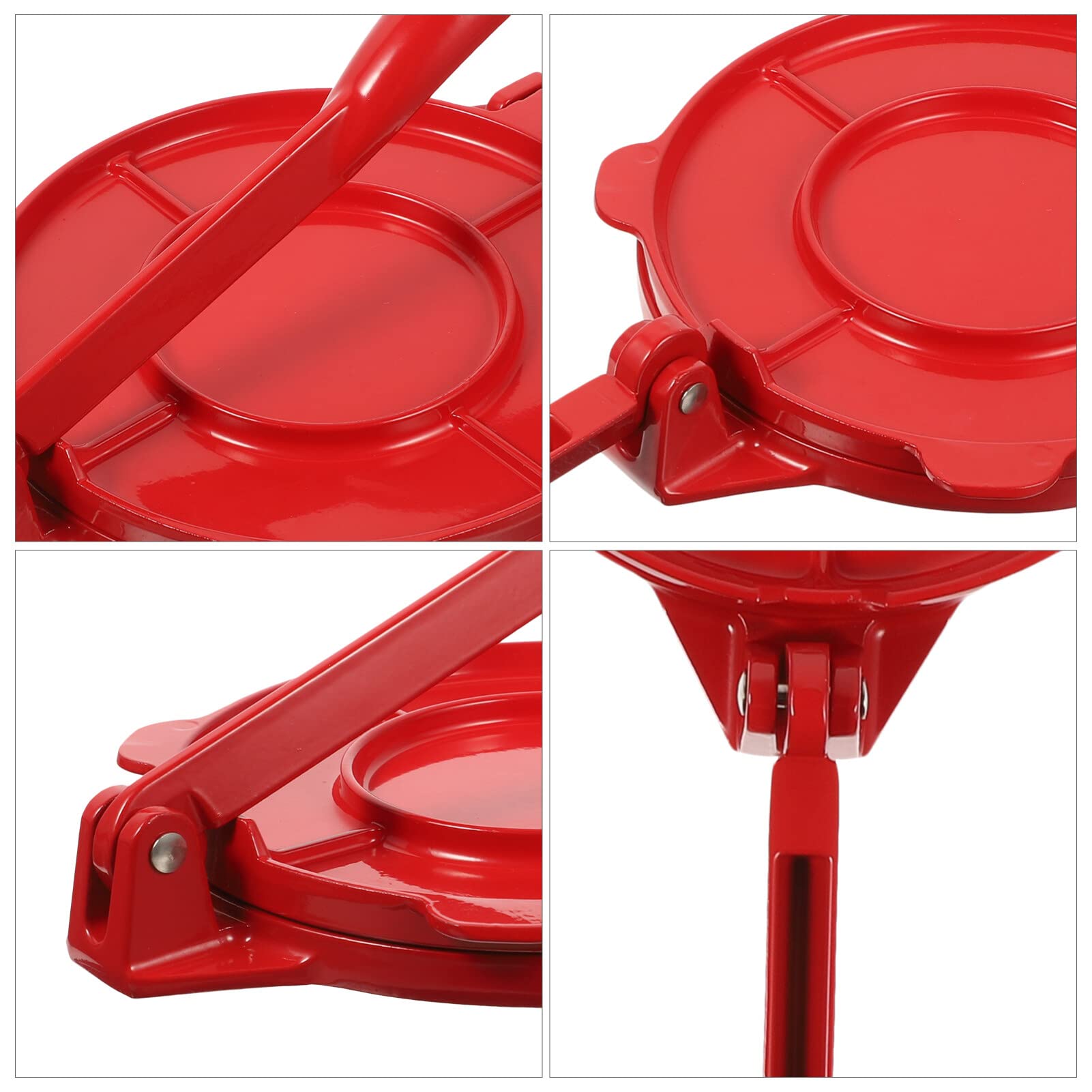 Premium Folding Aluminum Tortilla Press - Heavy Duty Corn & Flour Tortilla Maker for Homemade Wraps, Quesadillas & Tacos - Perfect for Mexican Cuisine & Home Kitchen Use