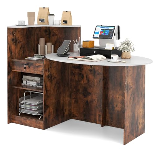 White & Rustic Brown