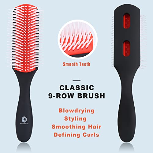Detangling Hair Brush Set with Hair Spray Bottle - Gentle Knot-Free Styling for Kids & Adults - Perfect for Wet & Dry Hair, Travel & Home Use