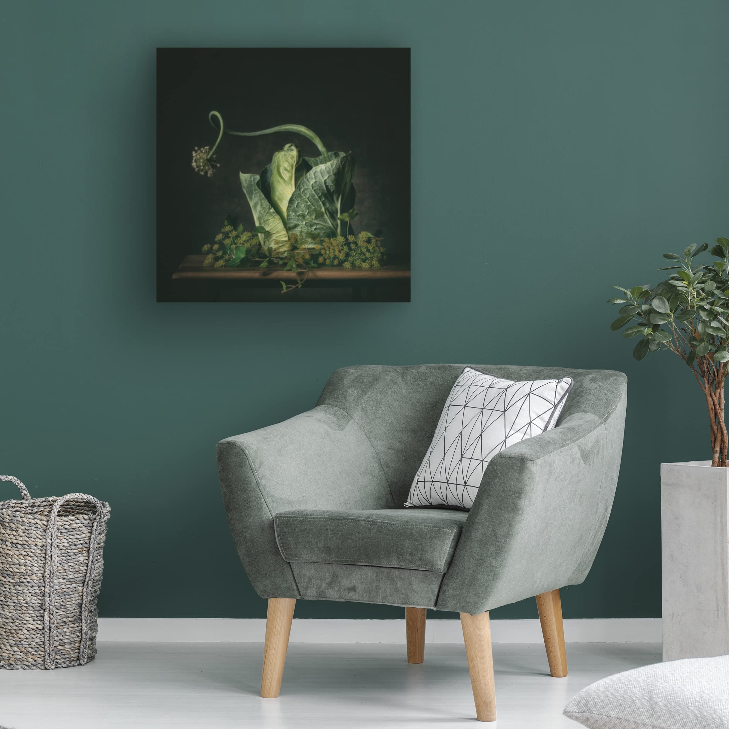 Trademark Fine Art 'A Green Fairytale' Canvas Wall Art by Monique Van Velzen - Nature Inspired Home Decor for Living Room & Bedroom