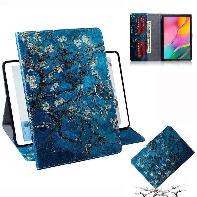 Durable Tiger Pattern Case for Samsung Galaxy Tab A 10.1 (2019) T510 T515 - Protective Tablet Stand Cover for Work, Travel & Home Use
