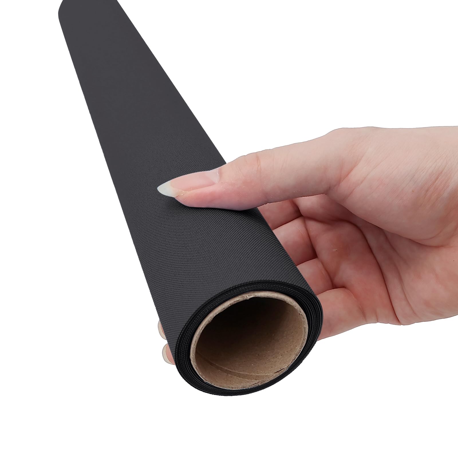 Book Cloth 17x55 Inch - Premium Book Binding Fabric for DIY Book Covers, Album Making & Scrapbooking - Black Bookbinding Material for Crafts, Journals & Home Decor Projects