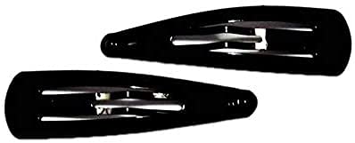 BLEND Tic Tac Hair Clips - 24 Pack Black Metal Hair Pins for Women & Girls - Secure Hold for School, Work & Everyday Hairstyles - Simple & Stylish Hair Accessories for Daily Use