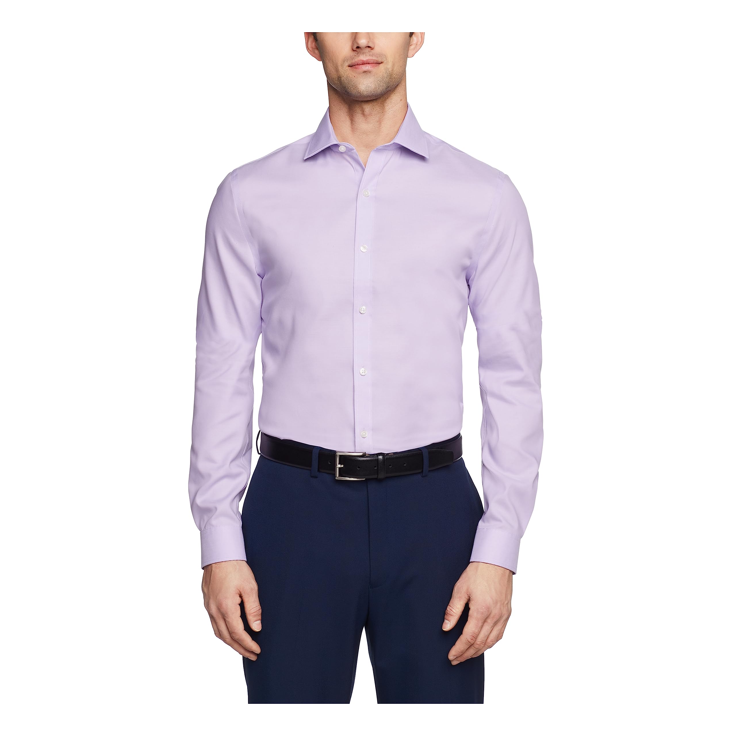 Tommy Hilfiger Men's Slim Fit Non-Iron Solid Dress Shirt for Business & Formal Occasions | Office Wear & Professional Attire
