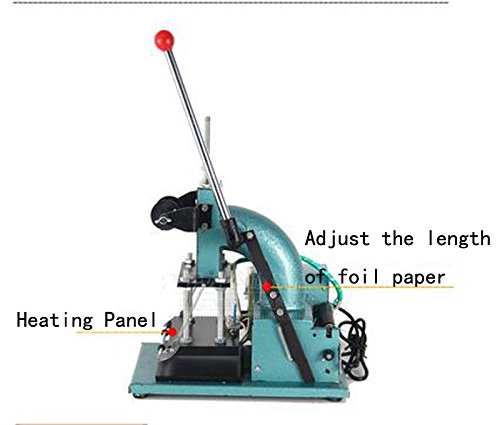 TechTongda 4.5x7 Inch Hot Gold Foil Embossing Machine for Leather, Paper, Fabric - Perfect for Logo Stamping, Branding & DIY Crafts
