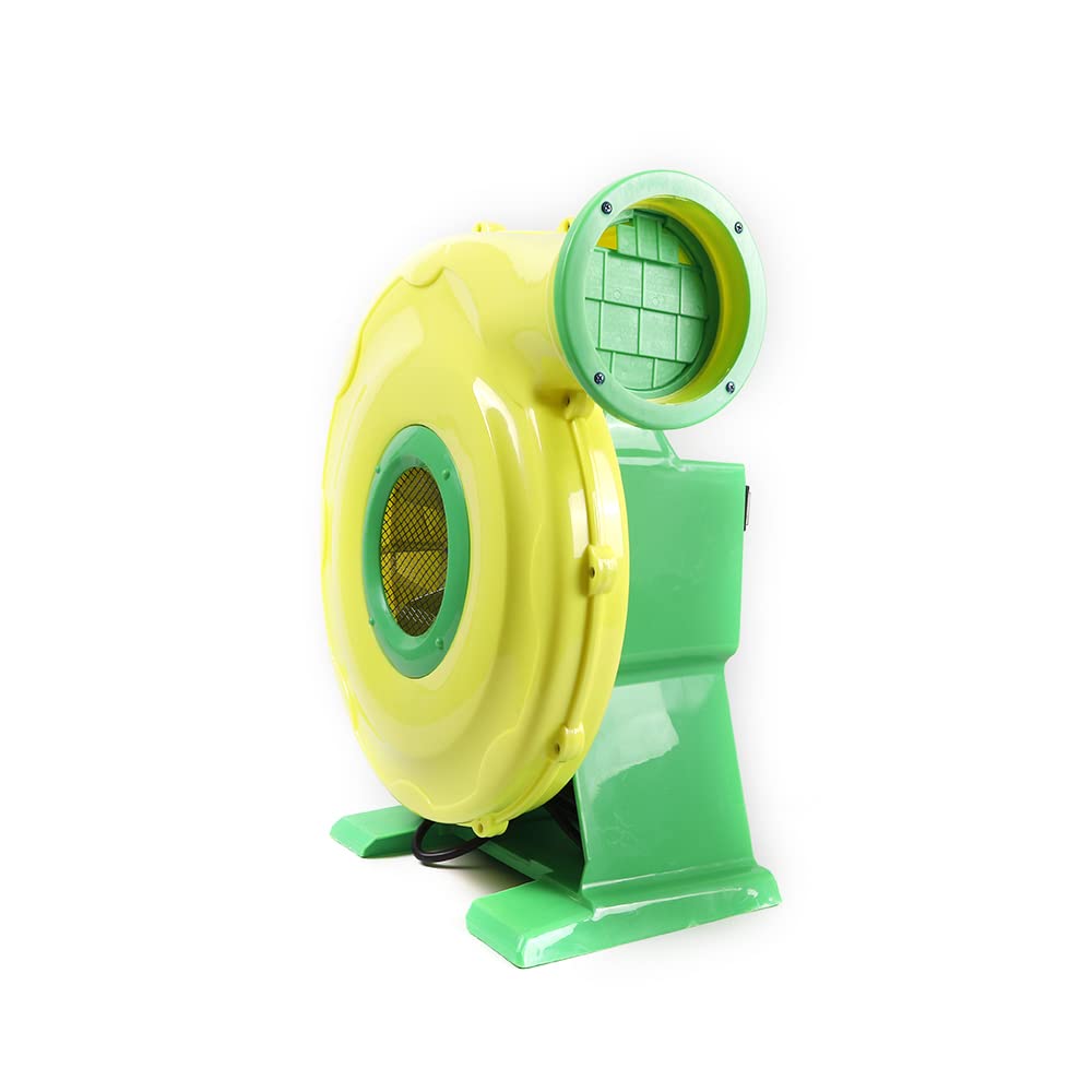 450W Powerful Commercial Air Blower - 1.5HP High Performance Bounce House Blower for Inflatables (Jumper, Bouncy Castle, Slides, Cash Cube) | Durable Green Outdoor Inflatable Blower Machine for Parties, Events & Amusement Parks