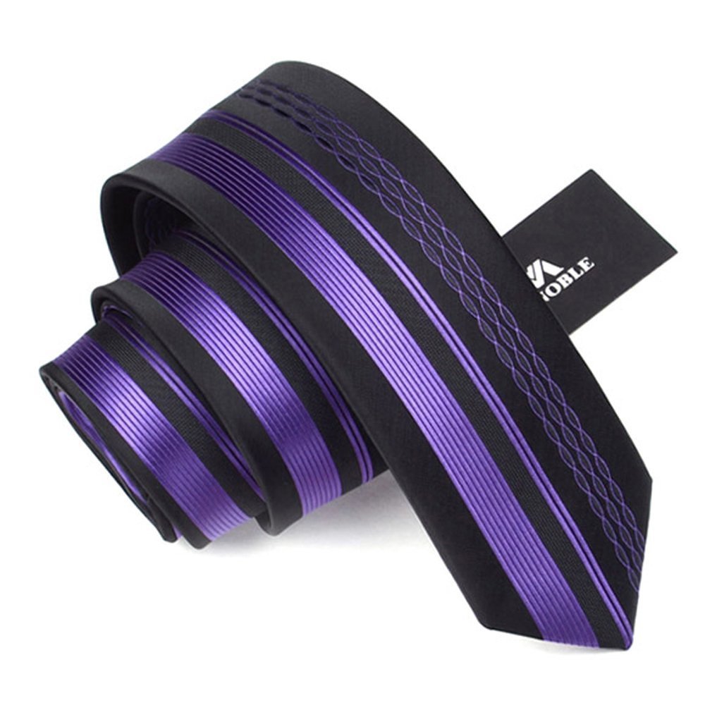 Slim Men's Neckties - 2.36 Inch Skinny Tie for Business, Wedding & Formal Occasions | Premium Silk Texture for Professional & Stylish Look