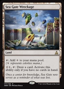 Magic The Gathering - Sea Gate Wreckage (177/184) - Oath of The Gatewatch MTG Card | Collectible Trading Card Game for Deck Building & Strategy Play | Perfect for MTG Tournaments & Casual Gaming