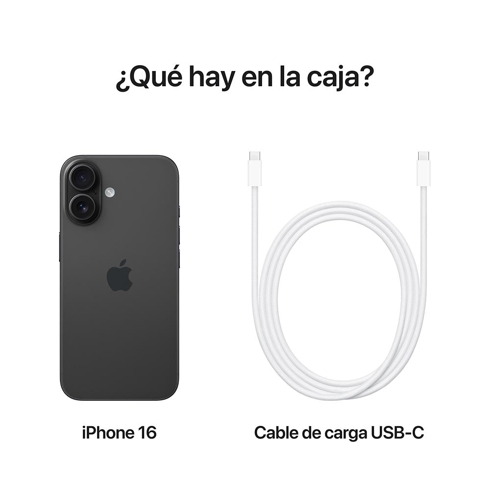 iPhone 16 256GB Unlocked Smartphone - Black | Latest Model with Face ID & Dual Camera | Perfect for Travel, Business & Everyday Use
