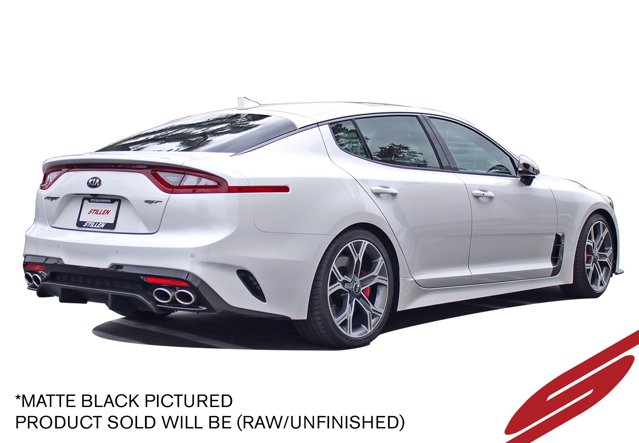 2018-2023 Kia Stinger GT Rear Diffuser - Unpainted Aero Kit for 3.3TT V6 (AWD/RWD) | KB26002 | Enhance Performance & Style | Perfect for Track Days & Street Tuning