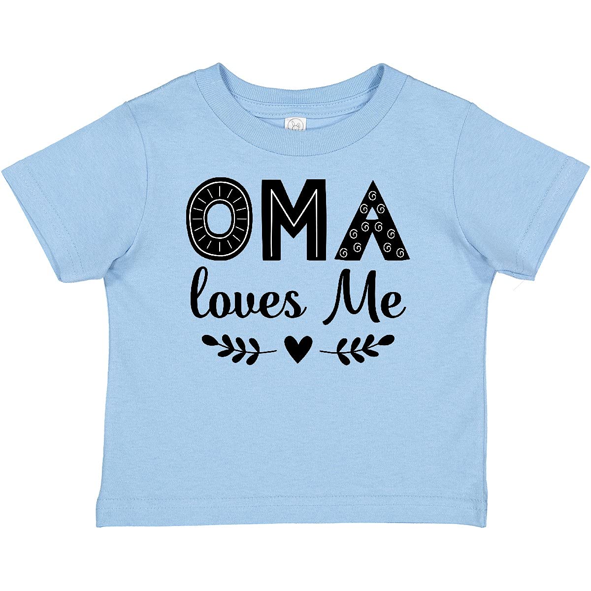Inktastic Oma Baby Clothes - Cute Baby T-Shirt for Boys & Girls | Soft Cotton Infant Tee for Newborns, Toddlers | Perfect for Family Photos, Playdates & Everyday Wear