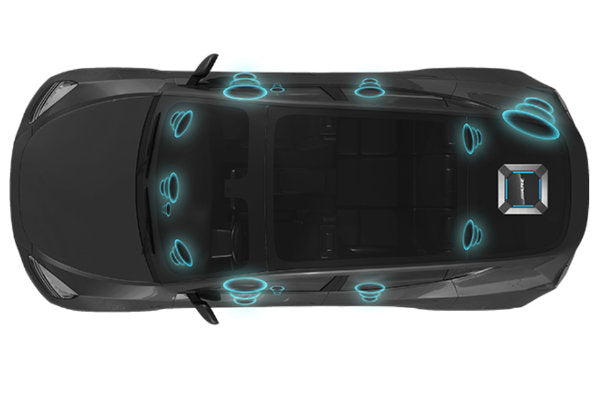 Premium Alpine PSS TSLA 223P 13-Channel Hi-Res Audio System with DSP for 2022+ Tesla Model 3 - Car Sound Upgrade for Enhanced Music & Entertainment Experience