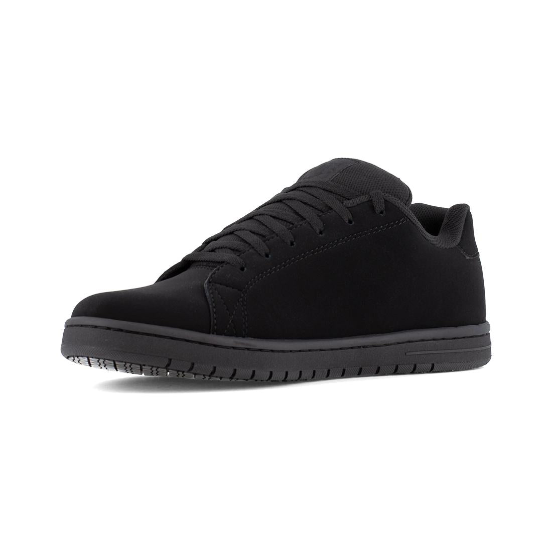 Gaveler Slip-Resistant Soft Toe Work Shoes for Men - Black | Comfortable & Durable Safety Shoes for Construction, Warehouse & Restaurant Workers