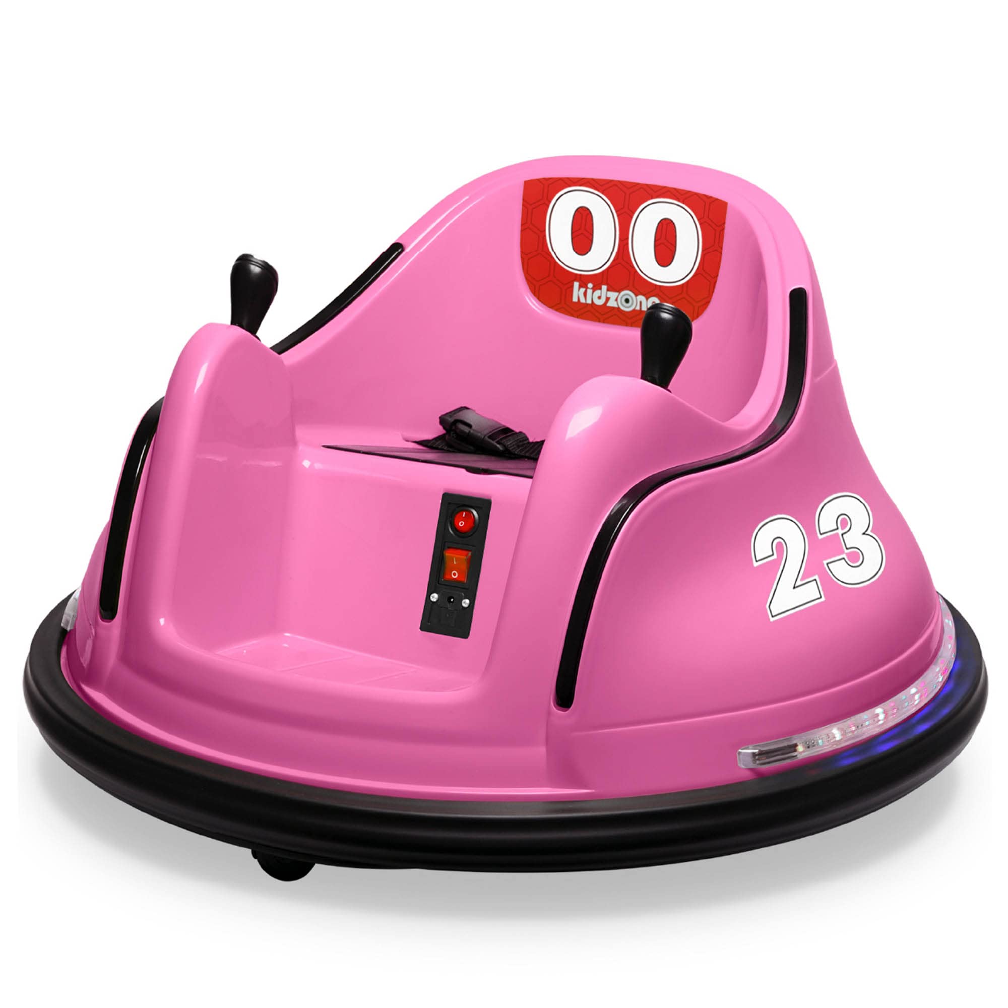 Kidzone 6V Electric Ride On Bumper Car for Kids Ages 1.5-6 Years - Remote Control, LED Lights & 360° Spin - ASTM Certified Safe Toddler Toy - Perfect for Indoor Playrooms, Birthday Gifts & Family Fun
