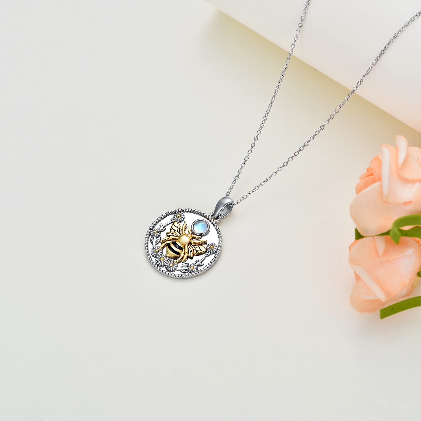 925 Sterling Silver Animal Pendant Necklace - Owl, Highland Cow, Squirrel, Fox, Otter, Bunny & Dog Charms | Unique Jewelry Gift for Women & Men | Perfect for Birthday, Christmas & Everyday Wear