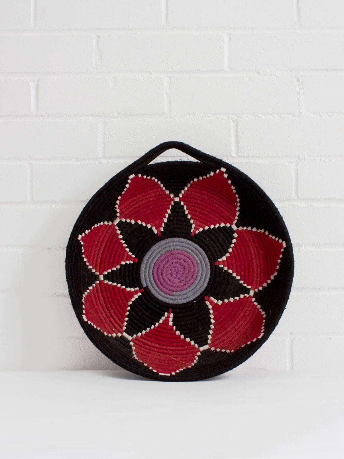 Premium Handmade Moroccan Wool Plate No.48 - Authentic Berber Design for Home Decor, Dining & Gift Giving | Perfect for Serving Appetizers, Displaying Jewelry or Wall Art