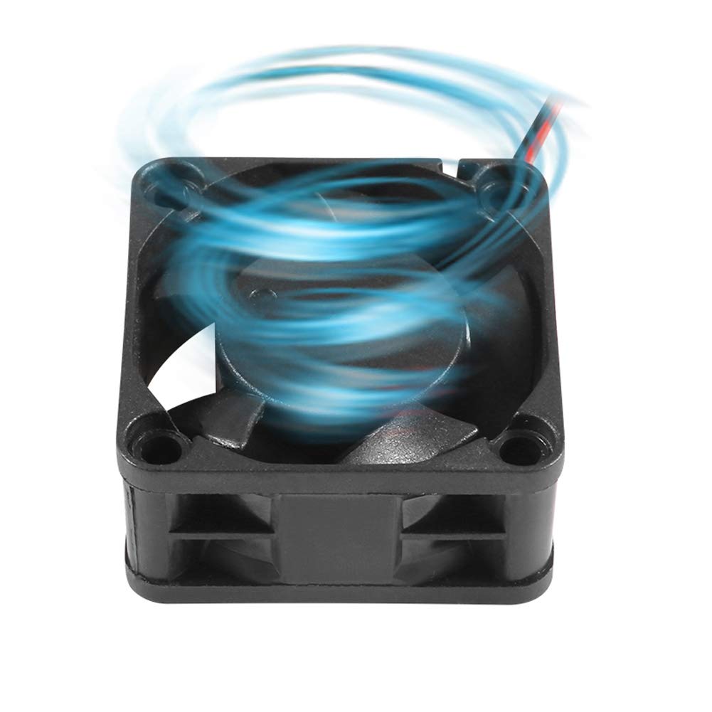40x20mm Brushless DC 12V Cooling Fan - High Speed 3D Printer Fan 4020 for Hotend Extruder, Inverter & Storage Equipment (Routers, Switches) - Perfect for 3D Printing, Electronics Cooling & Server Rack Ventilation (2PCS)
