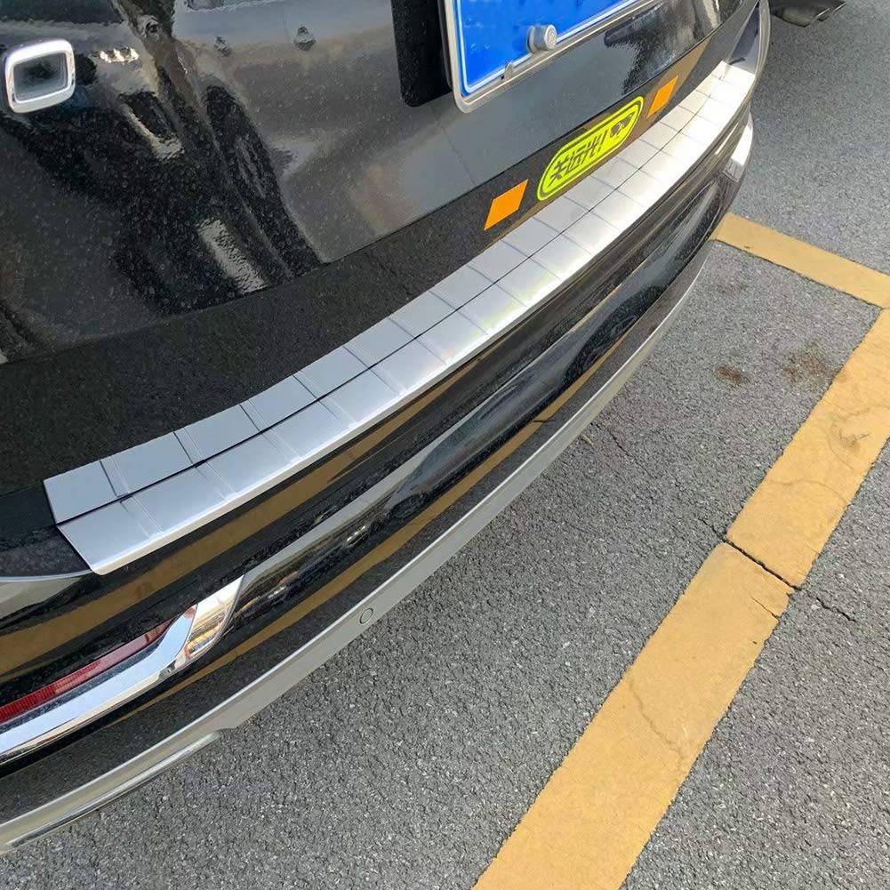 Volvo XC90 Rear Bumper Guard (2016-2025) - Stainless Steel Matte Finish Protective Cover for SUV - Perfect for Parking Protection & Off-Road Adventures
